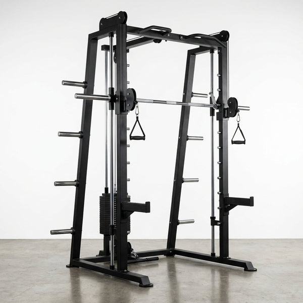 Smith Machine Built to Maximize Home Training, 1000+ Exercises, 3 Cable Systems, Commercial Grade Steel