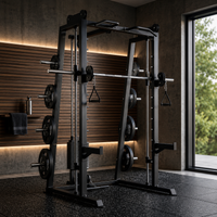 Smith Machine Built to Maximize Home Training, 1000+ Exercises, 3 Cable Systems, Commercial Grade Steel